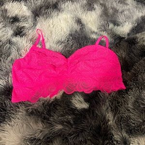 PINK lace bra